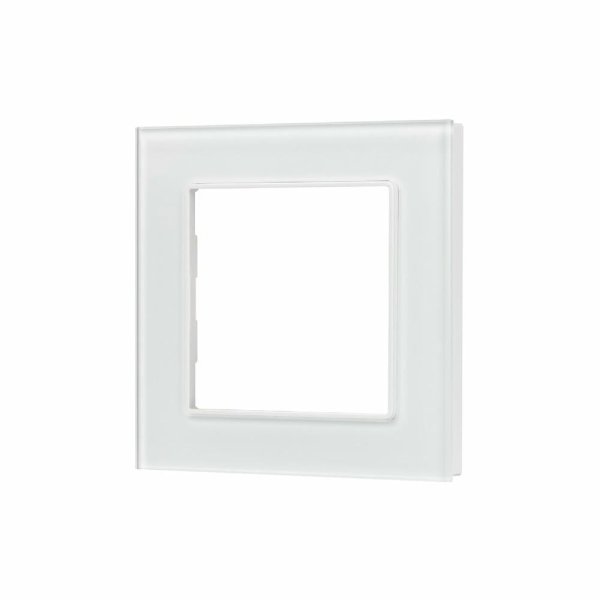 Рамка одноместная Arlight FRM-GLARE-GS-1-WH 043786