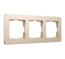 Рамка на 3 поста Werkel Platinum шампань 4690389184499 W0032611