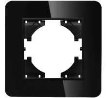 Рамка стеклянная на 1 пост Arlight FRM-OMALI-GS-1-BK 049662