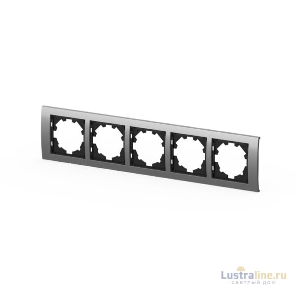 Рамка пятиместная ELBI Zena Platin 500-073600-250