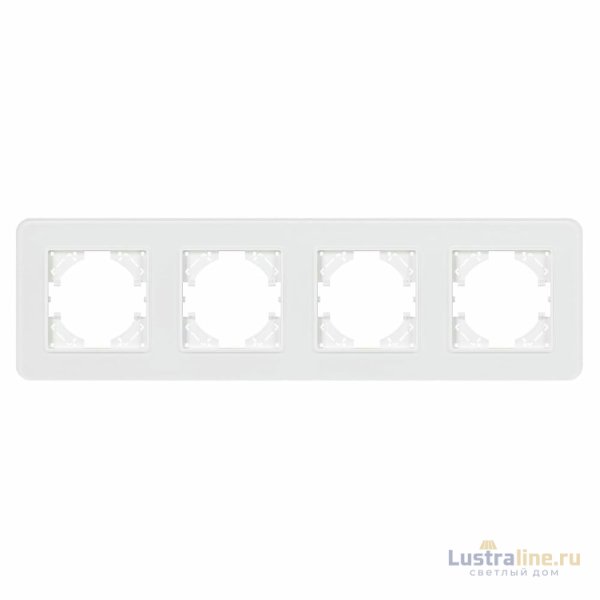 Рамка на 4 поста стеклянная Arlight FRM-OMALI-SFGS-4-WH 049716