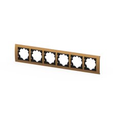 Рамка шестиместная ELBI Zena Platin 500-073500-252