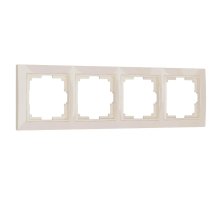 Рамка на 4 поста Werkel Snabb basic слоновая кость W0042003 4690389161438