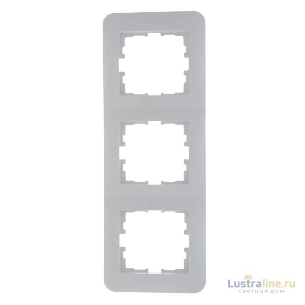 Рамка 3-местная вертикальная Lezard Karina Life 708-0200-153