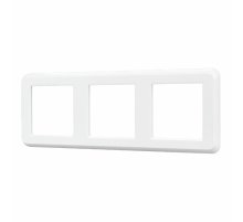 Рамка трехместная Arlight FRM-VERSA-PL-3-WH 043782