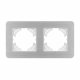 Рамка на 2 поста алюминиевая Arlight FRM-AKIRY-AL-2-SR 049724