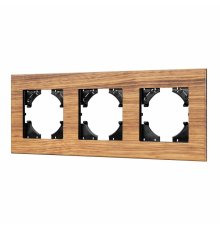 Рамка на 3 поста из натурального дерева Arlight FRM-XSILO-WD-3-SNL 051276