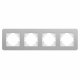 Рамка на 4 поста алюминиевая Arlight FRM-AKIRY-SFAL-4-SR 049743