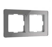 Рамка на 2 поста Werkel Acrylic графит 4690389184864 W0022704