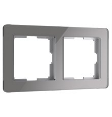 Рамка на 2 поста Werkel Acrylic графит 4690389184864 W0022704