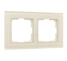 Рамка на 2 поста Werkel Favorit молочный 4690389183409 W0021141