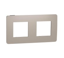 Рамка 2-постовая Schneider Electric Unica New NU280428
