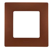 Рамка 1-постовая Legrand Etika какао 672571