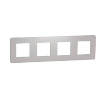 Рамка 4-постовая Schneider Electric Unica New NU280824