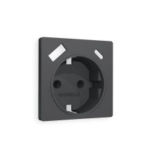Лицевая панель для розетки с/з со шторками 2USB A+C Ambrella Volt Alfa AP9100