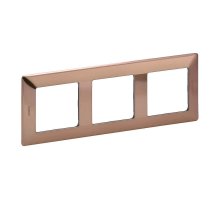 Рамка 3-постовая Legrand Valena Life Медь 754163
