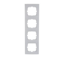 Рамка 4-местная вертикальная Lezard Karina 707-0200-154 Рамка 4-местная вертикальная Lezard Karina 707-0200-154