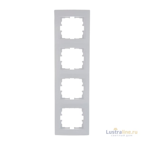 Рамка 4-местная вертикальная Lezard Karina 707-0200-154