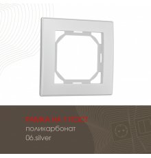 Рамка одноместная Arte Milano 503.06-1.silver