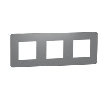Рамка 3-постовая Schneider Electric Unica New NU280621
