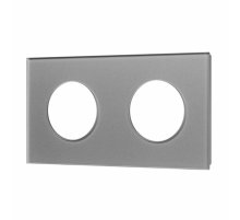 Рамка стеклянная на 2 поста Arlight FRM-GLARE-GC-2-GR 043837