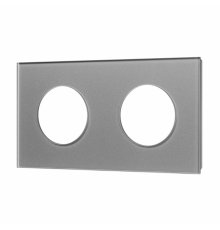 Рамка стеклянная на 2 поста Arlight FRM-GLARE-GC-2-GR 043837