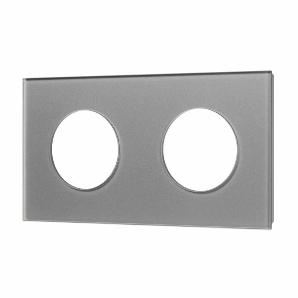 Рамка стеклянная на 2 поста Arlight FRM-GLARE-GC-2-GR 043837