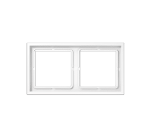 Рамка двухместная Jung LSZ982BFWWM