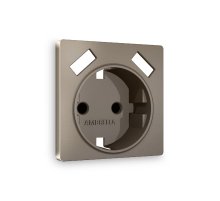 Лицевая панель для розетки с/з со шторками 2USB A+A Ambrella Volt Alfa AP6390