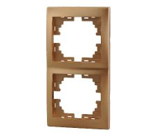 Рамка 2-местная вертикальная Lezard Mira 701-1300-152