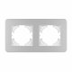 Рамка на 2 поста алюминиевая Arlight FRM-AKIRY-SFAL-2-SR 049737