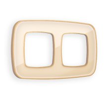 Рамка двухместная Ambrella Volt Coint OF640342