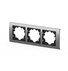 Рамка трехместная ELBI Zena Platin 500-073600-227