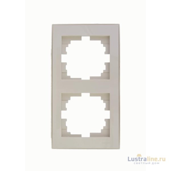 Рамка 2-местная вертикальная Lezard Rain 703-0303-152