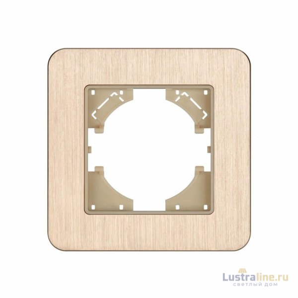 Рамка алюминиевая на 1 пост Arlight FRM-AKIRY-AL-1-GD 049683