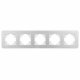 Рамка на 5 постов алюминиевая Arlight FRM-AKIRY-AL-5-SR 049734