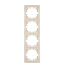 Рамка 4-местная вертикальная Lezard Mira 701-0300-154