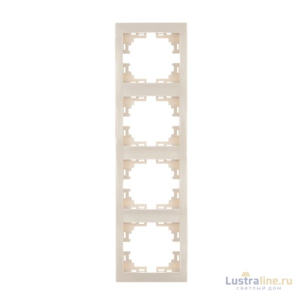 Рамка 4-местная вертикальная Lezard Mira 701-0300-154