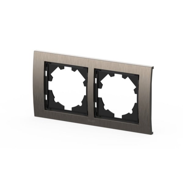 Рамка двухместная ELBI Zena Platin 500-073000-226
