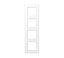 Рамка четырехместная Jung A5584BFWWM Рамка четырехместная Jung A5584BFWWM