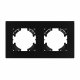Рамка на 2 поста пластиковая Arlight FRM-PERIO-PL-2-BK 049751