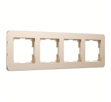 Рамка на 4 поста Werkel Platinum шампань 4690389184529 W0042611