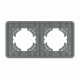 Рамка на 2 поста стеклянная Arlight FRM-OMALI-SFGS-2-GR 049710