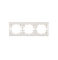 Рамка 3-местная горизонтальная Lezard Mira 701-0200-148