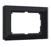 Рамка для двойной розетки Werkel Favorit черный W0081108 4690389160226