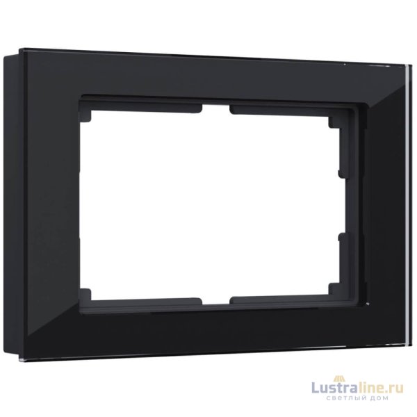 Рамка для двойной розетки Werkel Favorit черный W0081108 4690389160226
