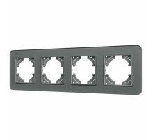 Рамка на 4 поста стеклянная Arlight FRM-OMALI-SFGS-4-GR 049718