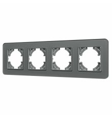 Рамка на 4 поста стеклянная Arlight FRM-OMALI-SFGS-4-GR 049718