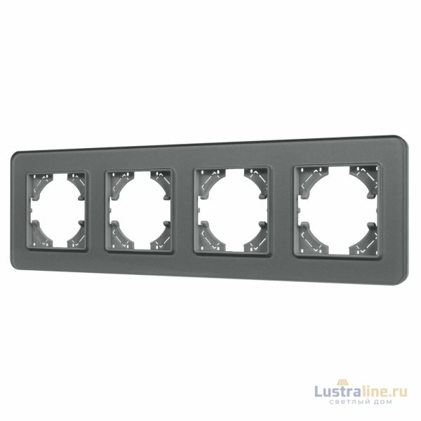 Рамка на 4 поста стеклянная Arlight FRM-OMALI-SFGS-4-GR 049718