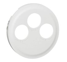 Лицевая панель Legrand Celiane розетки телевизионной TV/FM/SAT белая 068285